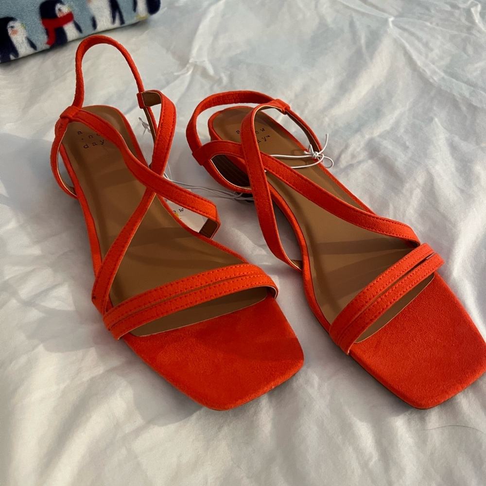 Red low heels